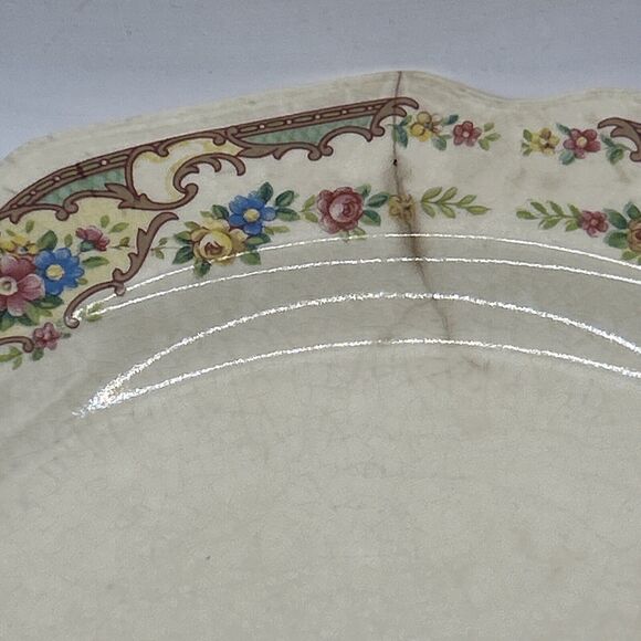 Antique 1930’s Mt Clemens MILDRED Casserole Covered Vegetable Dish And Plate - Picture 13 of 16